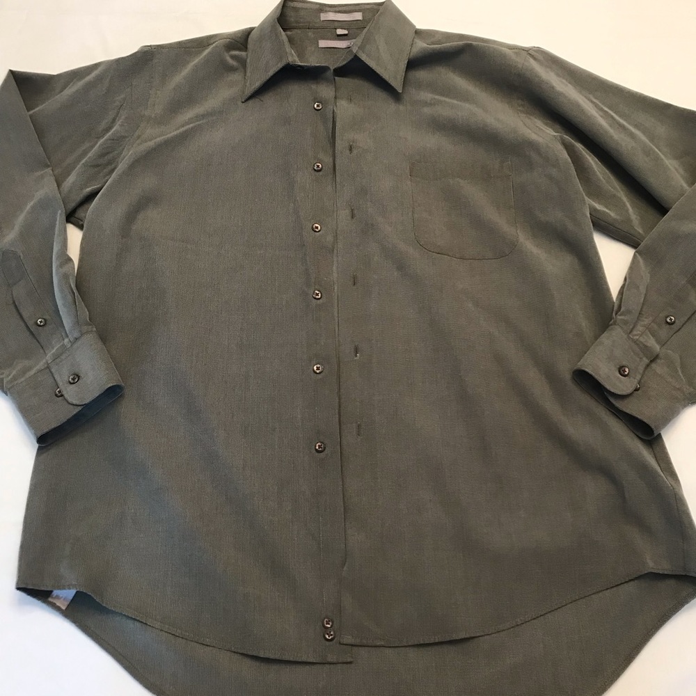 Geoffrey Beene, Button Long Sleeve Shirt, Size Large, Neck 16.5, 34/35 Men’s